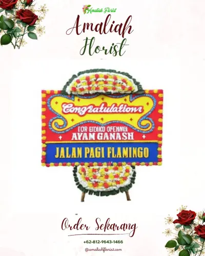 Bunga Papan Congratulation di Kombos Timur